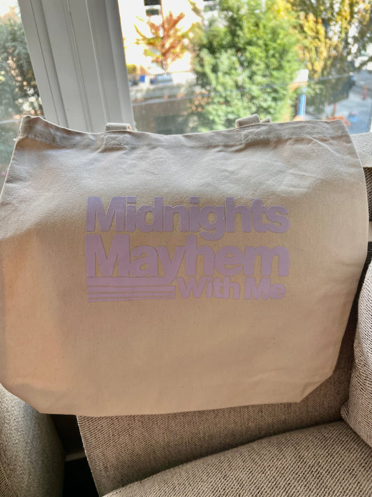 Midnights Mayhem with Me Canvas Tote Bag