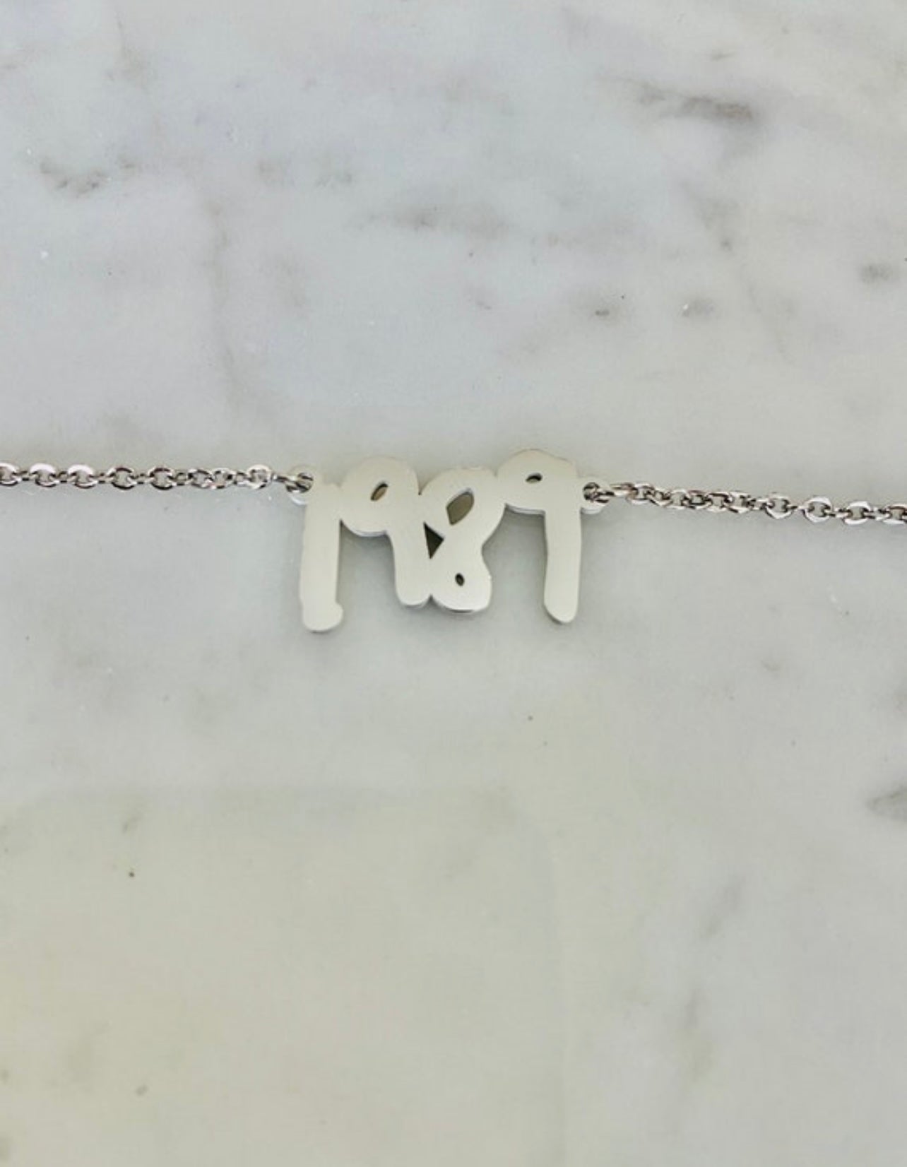 45 cm stainless steel 1989 necklace