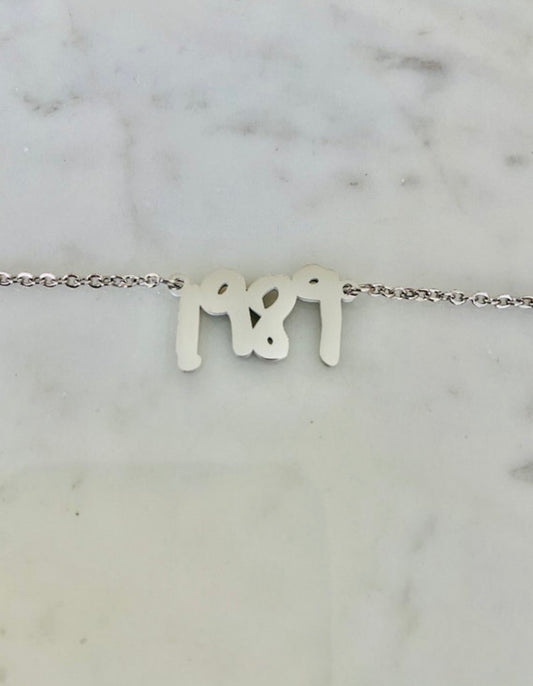 45 cm stainless steel 1989 necklace
